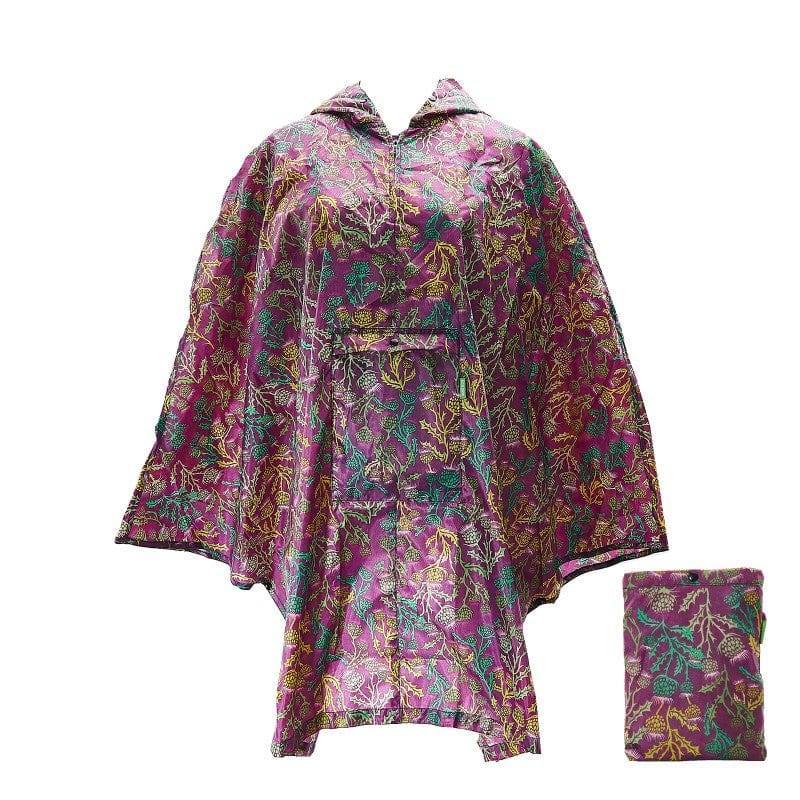 Eco Chic Cardo poncho adulto pieghevole impermeabile