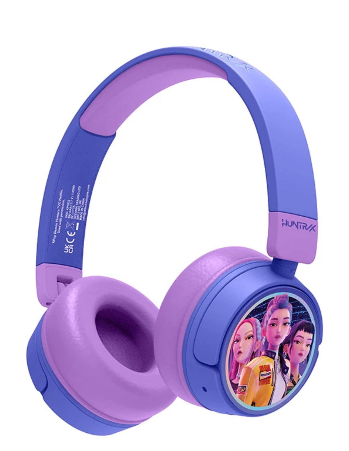 Cuffie OTL K-Pop Demon Hunters Wireless Purple Huntrix
