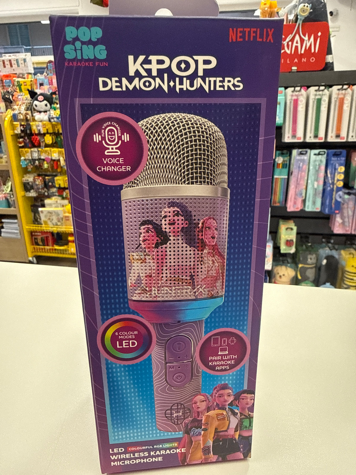 Microfono Sistema karaoke a LED OTL Technologies K-Pop Demon Hunters Golden PopSing