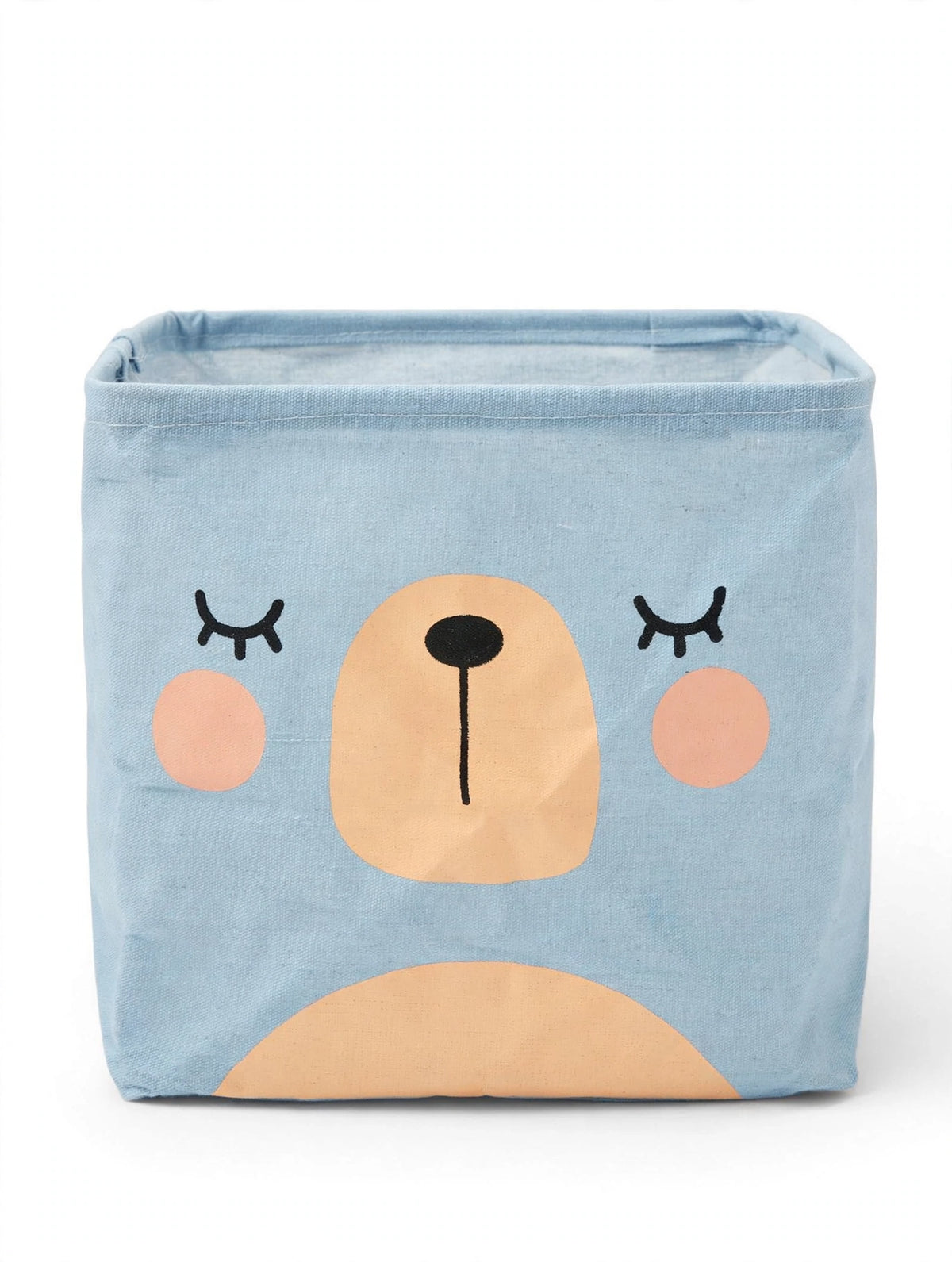 Cesto Portaoggetti per Bambini - Design Animaletti - Tessuto Pieghevole con Manici