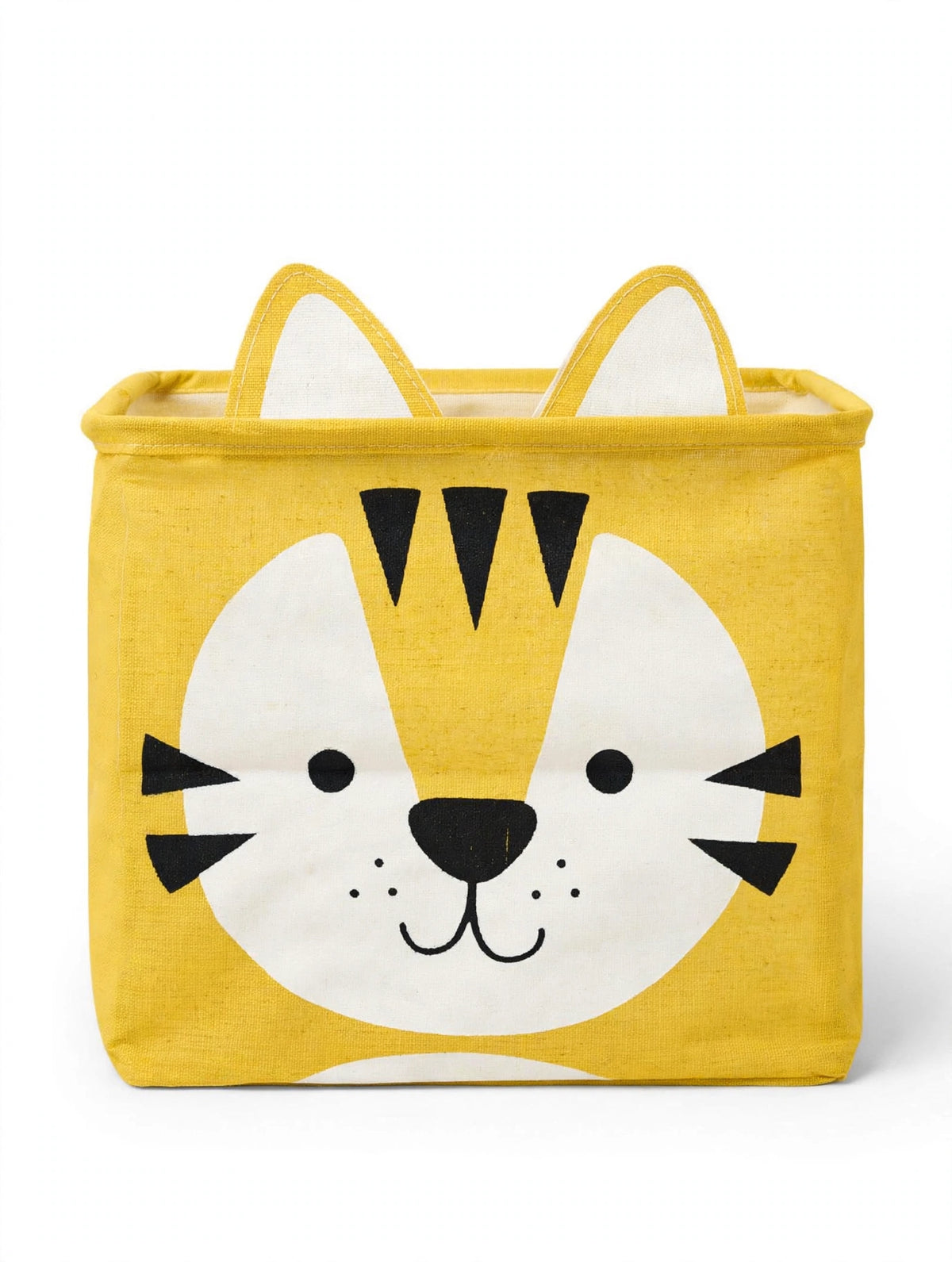 Cesto Portaoggetti per Bambini - Design Animaletti - Tessuto Pieghevole con Manici