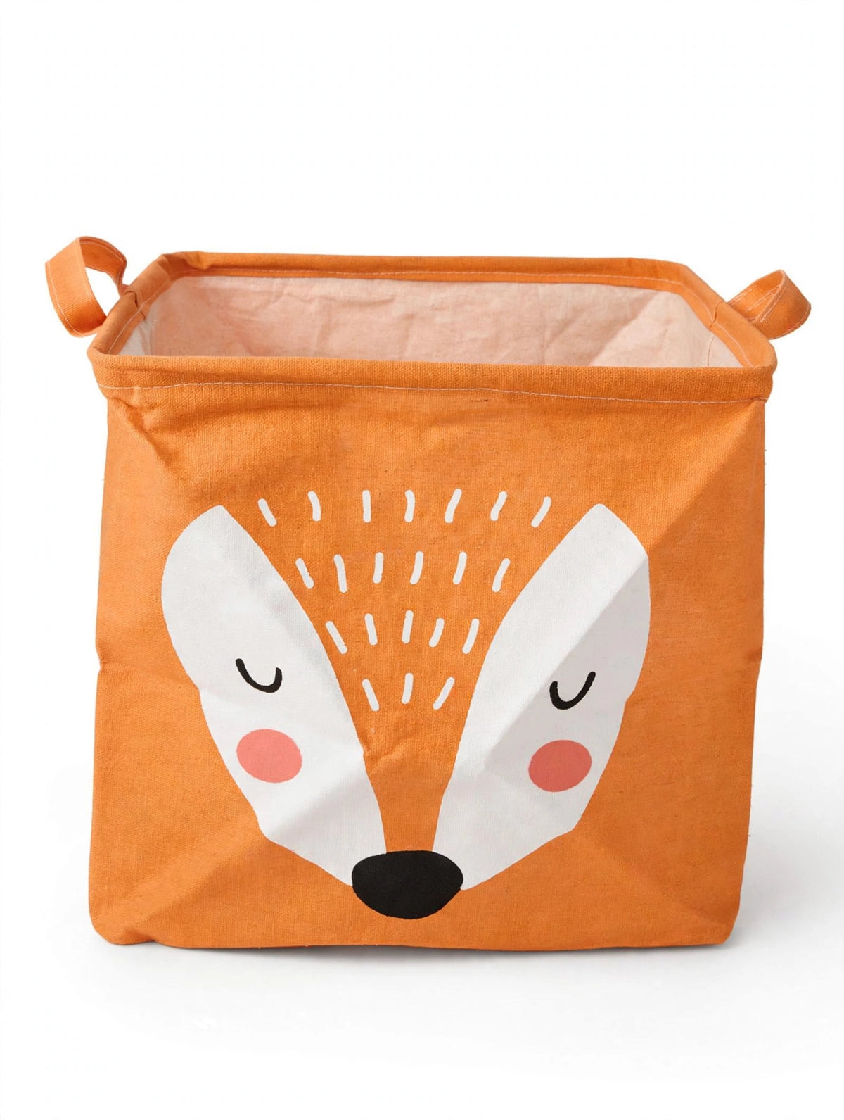 Cesto Portaoggetti per Bambini - Design Animaletti - Tessuto Pieghevole con Manici