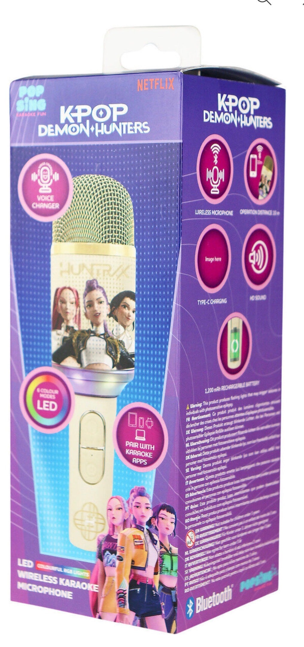 Microfono Sistema karaoke a LED OTL Technologies K-Pop Demon Hunters Golden PopSing