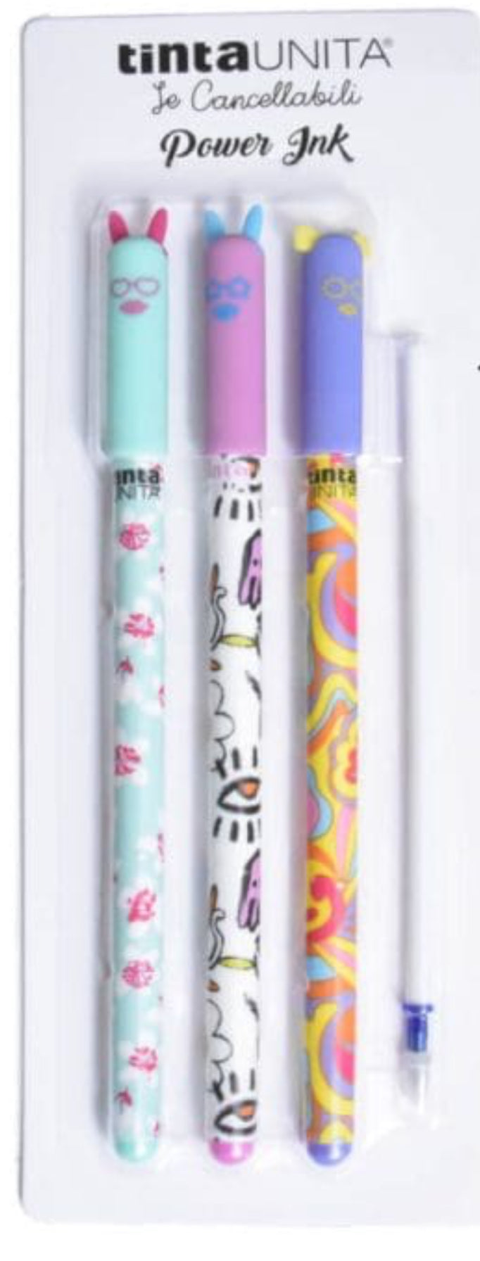 TINTA UNITA KIT 3 PENNE CANCELLABILI BLU+ REFIL BLU FASHION EDIZIONE 2025/2026