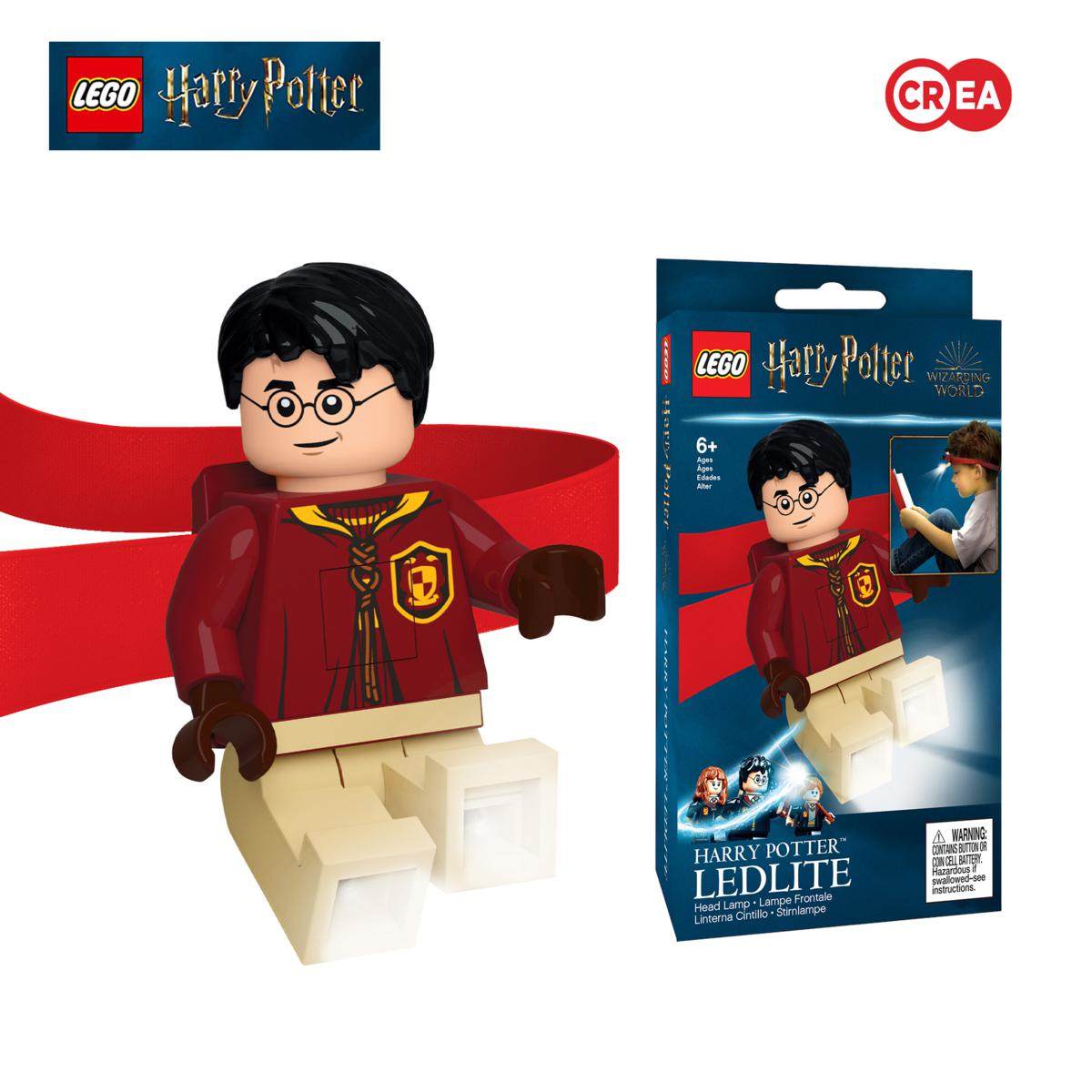 LEGO Harry Potter - Lampada da lettura a LED per Potterheads - con fascia rimovibile e regolabile