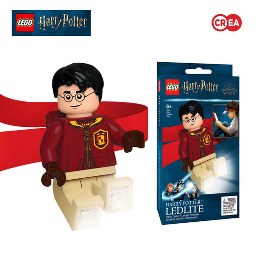 LEGO Harry Potter - Lampada da lettura a LED per Potterheads - con fascia rimovibile e regolabile