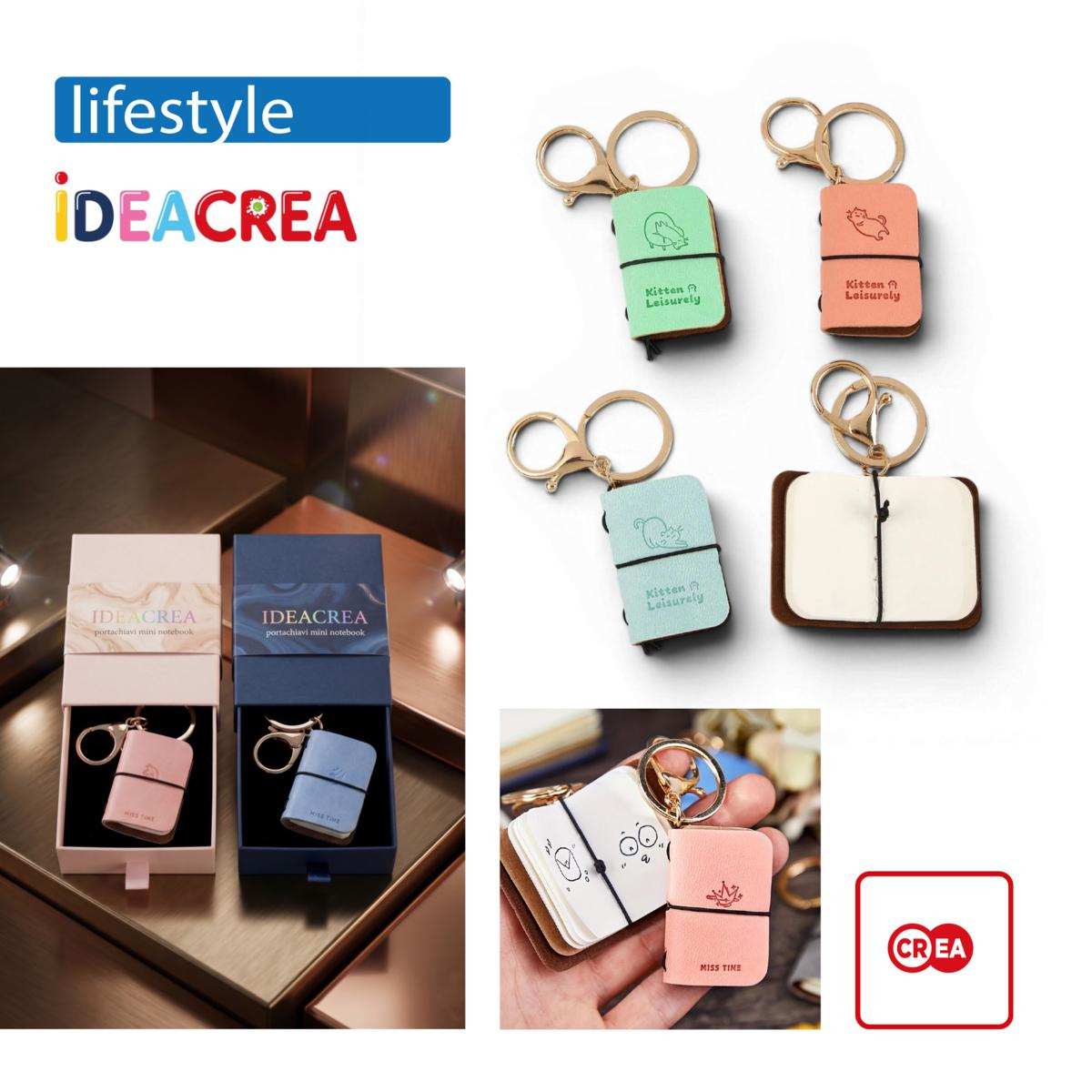 Portachiavi Mini Notes con moschettone