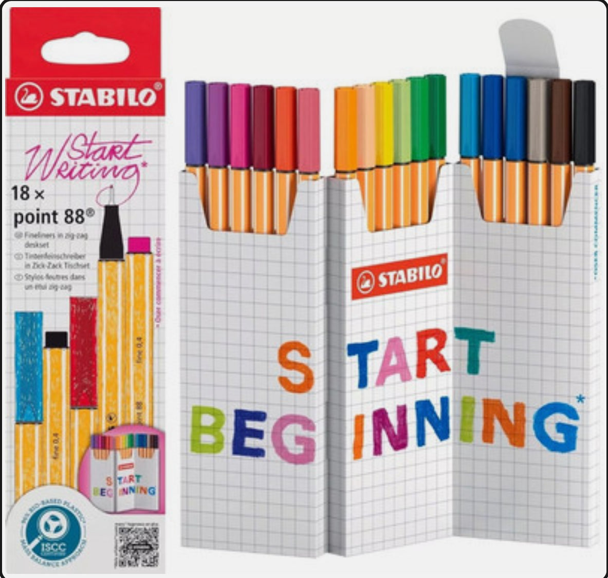 STABILO Fineliner point 88 a 18 Zig Zag Deskset