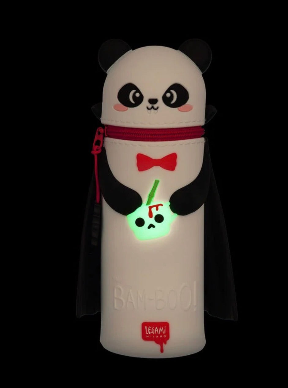 Astuccio 2-in-1 in Silicone Panda "Bam-Boo" Halloween - Kawaii