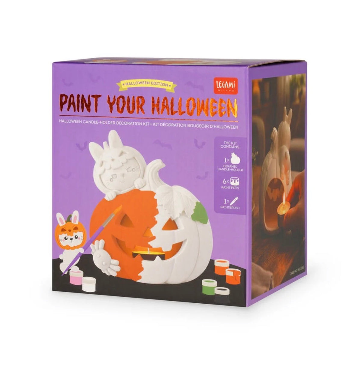 Kit Decorazione Portacandela di Halloween