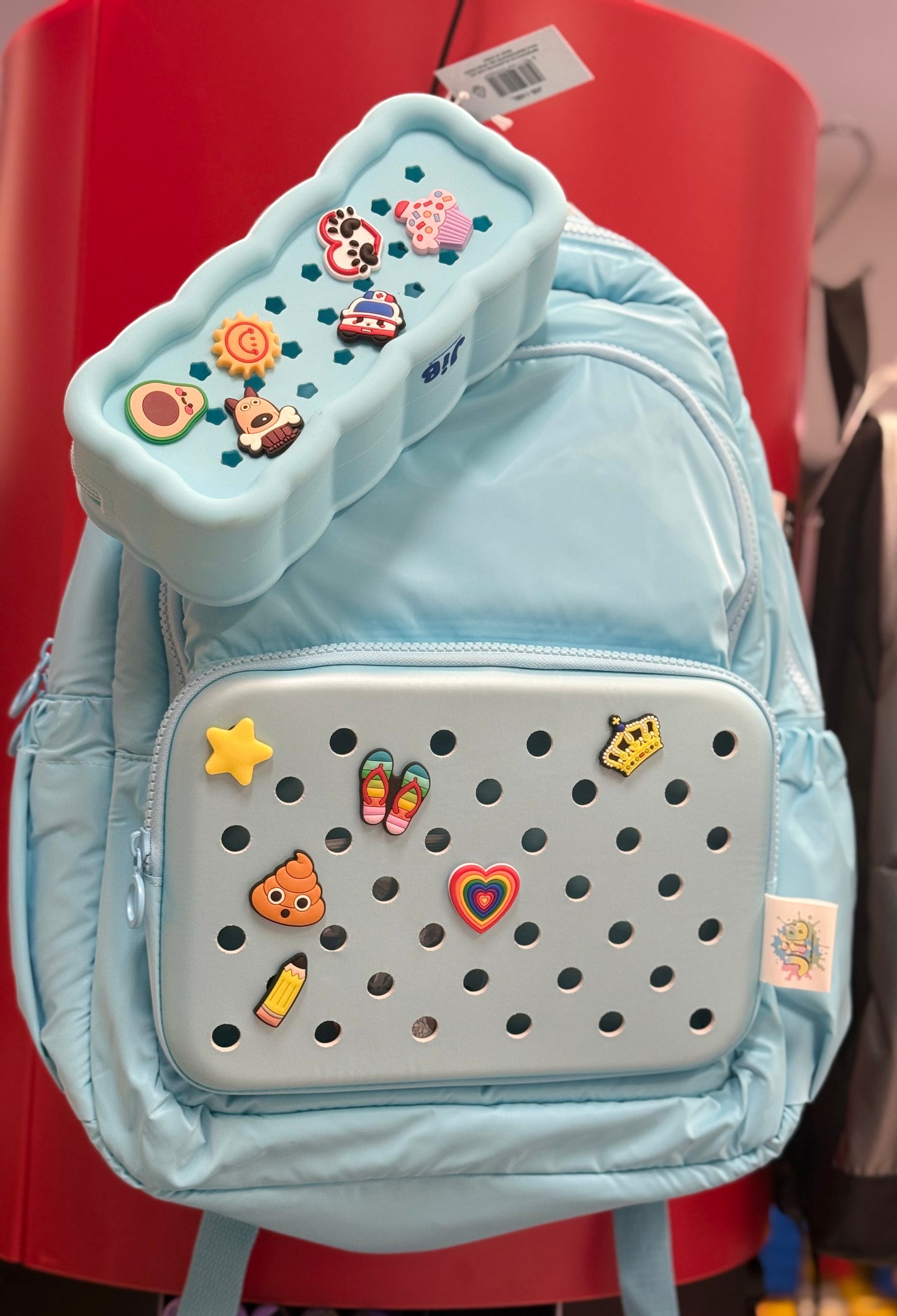 ZAINO MULTISCOMPARTO COLORI PASTELLO CON PINS JIB-BAG