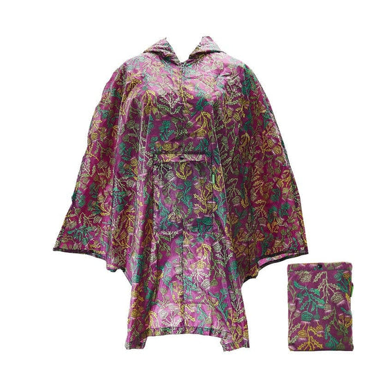 Eco Chic Cardo poncho adulto pieghevole impermeabile
