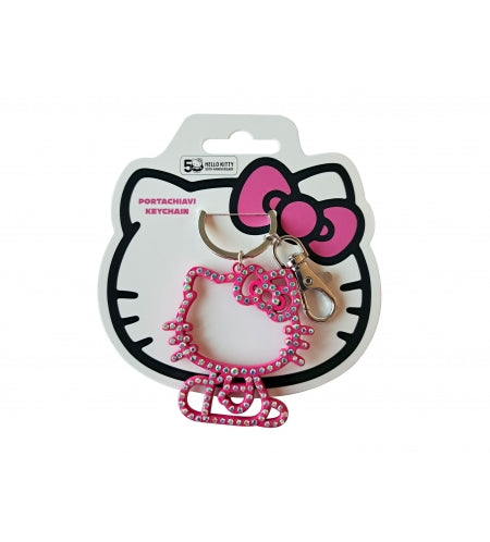 Portachiavi con strass hello kitty